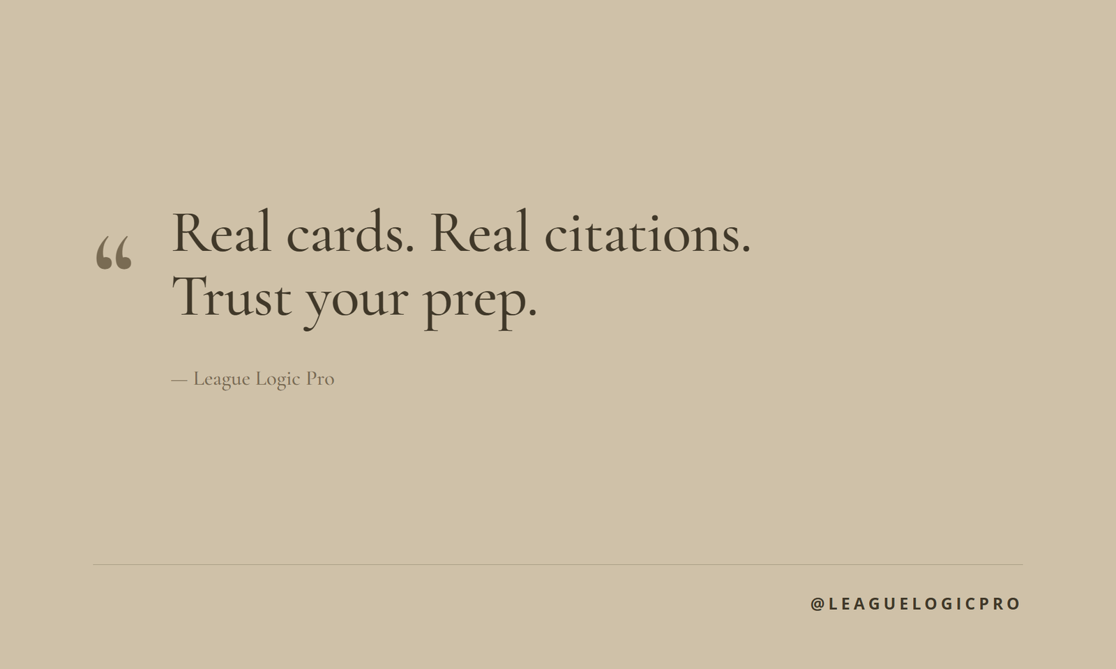 Branded checklist: the card check — three questions to ask before a card goes in your case.